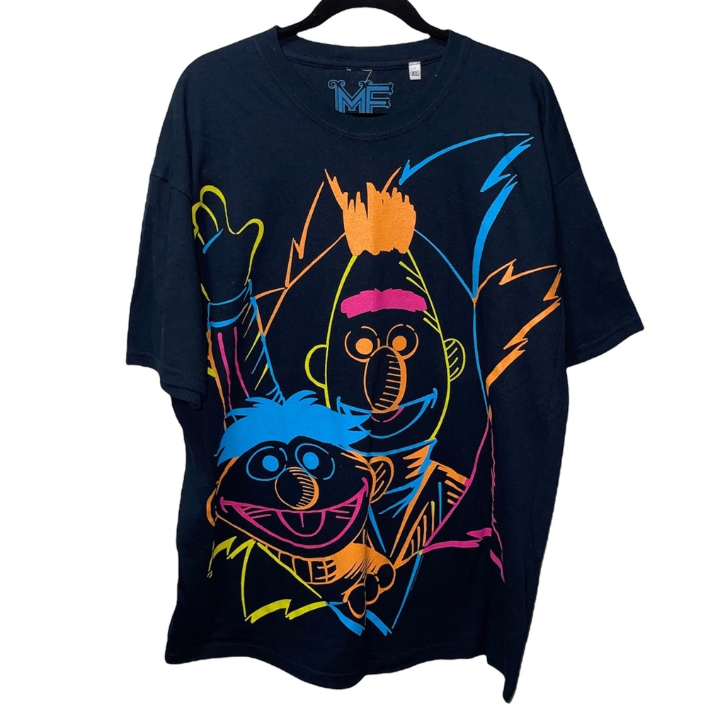 Vintage Sesame Street Bert & Ernie Neon Shirt